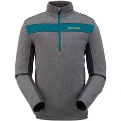 Spyder Encore Half Zip Fleece Jacket - Men's -Ski Equipment Discounts 191252029 encore halfz flc ebny