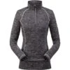 Spyder Accord Zip T-Neck - Women's -Ski Equipment Discounts 194085001 spyn accord zipt black front