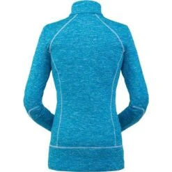 Spyder Accord Zip T-Neck - Women's -Ski Equipment Discounts 194085425 spyn accord zipt lagoon back