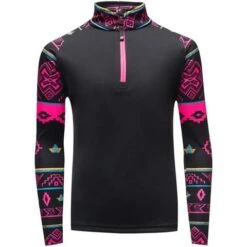 Spyder Surface Zip T-Neck - Girl's 29 Spyder Surface Zip T-Neck - Girl's -Ski Equipment Discounts 196052 spyn surface zt sweater weather print l