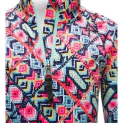 Spyder Reflect Zip T-Neck - Toddler Girl's -Ski Equipment Discounts 196096 spyn bitsy rflt zt friends forever pr 3