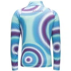 Spyder Reflect Zip T-Neck - Toddler Girl's -Ski Equipment Discounts 196096 spyn bitsy rflt zt magic eyes print v 2