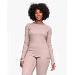 Kari Traa Voss Cashmere Mix Long Sleeve - Women's 13 Kari Traa Voss Cashmere Mix Long Sleeve - Women's -Ski Equipment Discounts 623076 taupe model 1 2223fw