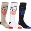 686 Mountain Scape Sock 3 Pack - Men's -Ski Equipment Discounts 686 mount assort 2223fw