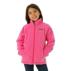 Columbia Benton Springs Fleece - Girl's 16 Columbia Benton Springs Fleece - Girl's -Ski Equipment Discounts FW23 Columbia GirlsBentonSpringsFleece PinkIce Model1