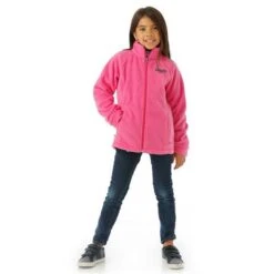 Columbia Benton Springs Fleece - Girl's 17 Columbia Benton Springs Fleece - Girl's -Ski Equipment Discounts FW23 Columbia GirlsBentonSpringsFleece PinkIce Model2