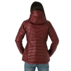 Columbia Joy Peak Hooded Jacket - Women's - 2023 Model -Ski Equipment Discounts FW23 Columbia WomensJoyPeakHoodedJacket Malbec Model3
