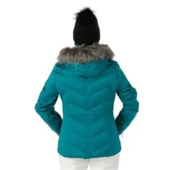 Nils Cervinia Faux Fur Parka - Women's -Ski Equipment Discounts FW23 Nils WomensCerviniaFauxFur Emerald Model3