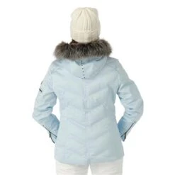 Nils Cervinia Faux Fur Parka - Women's -Ski Equipment Discounts FW23 Nils WomensCerviniaFauxFur IceBlue Model3