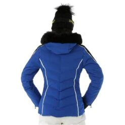 Nils Courchevel Faux Fur Parka - Women's -Ski Equipment Discounts FW23 Nils WomensCourchevelFauxFur Sapphire Model3
