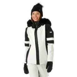 Nils Gstaad Faux Fur Parka - Women's -Ski Equipment Discounts FW23 Nils WomensGstaadFauxFur White Model1