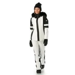Nils Gstaad Faux Fur Parka - Women's -Ski Equipment Discounts FW23 Nils WomensGstaadFauxFur White Model2