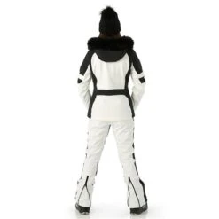 Nils Gstaad Faux Fur Parka - Women's -Ski Equipment Discounts FW23 Nils WomensGstaadFauxFur White Model4