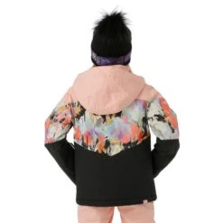 Roxy Whist Girl Jacket - Girl's -Ski Equipment Discounts FW23 Roxy GirlsWhistJacket TrueBlackTenderness Model3