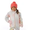 Roxy Snowy Tale Jacket - Girl's -Ski Equipment Discounts FW23 Roxy ToddlerGirlsSnowyTaleJacket BrightWhiteSplash Model1