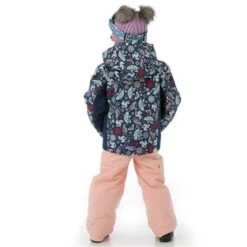 Roxy Snowy Tale Jacket - Girl's -Ski Equipment Discounts FW23 Roxy ToddlerGirlsSnowyTaleJacket MedievalBlueNeo Model3