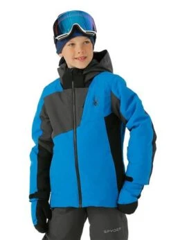 Spyder Ambush Jacket - Boy's -Ski Equipment Discounts FW23 Spyder BoysAmbushJacket Collegiate Model1