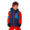 Spyder Mini Leader Jacket - Boy's -Ski Equipment Discounts FW23 Spyder BoysMiniLeaderJacket Abyss Model1