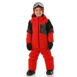 Spyder Mini Leader Jacket - Boy's -Ski Equipment Discounts FW23 Spyder BoysMiniLeaderJacket Volcano Model2