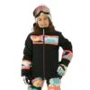 Spyder Mila Jacket - Girl's -Ski Equipment Discounts FW23 Spyder GirlsMilaJacket Black Model1