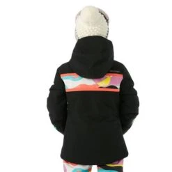 Spyder Mila Jacket - Girl's -Ski Equipment Discounts FW23 Spyder GirlsMilaJacket Black Model3