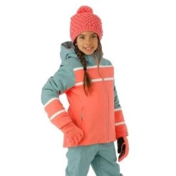 Spyder Mila Jacket - Girl's -Ski Equipment Discounts FW23 Spyder GirlsMilaJacket Tropic Model1