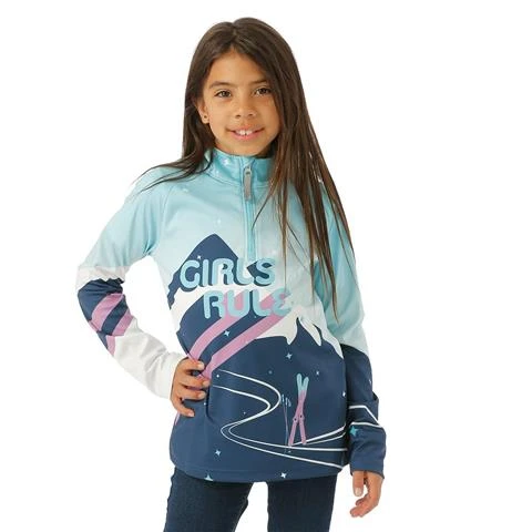 Spyder Surface Zip T-Neck - Girl's 4 Spyder Surface Zip T-Neck - Girl's - Image 2