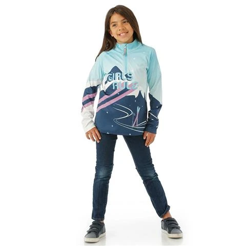 Spyder Surface Zip T-Neck - Girl's 6 Spyder Surface Zip T-Neck - Girl's - Image 4