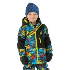 Spyder Challenger Jacket - Toddler Boy's -Ski Equipment Discounts FW23 Spyder ToddlerBoysChallengerJacket DigiBug Model1