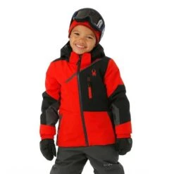 Spyder Challenger Jacket - Toddler Boy's -Ski Equipment Discounts FW23 Spyder ToddlerBoysChallengerJacket Volcano Model1
