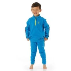 Spyder Speed Fleece Zip T-Neck - Toddler 13 Spyder Speed Fleece Zip T-Neck - Toddler -Ski Equipment Discounts FW23 Spyder ToddlerSpeedFleeceZipTNeck Collegiate Model2