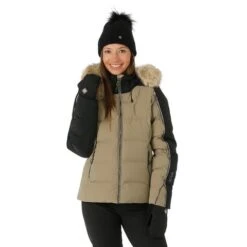 Spyder Falline GTX Infinium No Faux Fur Down Jacket - Women's 24 Spyder Falline GTX Infinium No Faux Fur Down Jacket - Women's -Ski Equipment Discounts FW23 Spyder WomensFallineGTXInfiniumNoFauxFurDownJacket Cashmere Model1