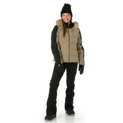 Spyder Falline GTX Infinium No Faux Fur Down Jacket - Women's 26 Spyder Falline GTX Infinium No Faux Fur Down Jacket - Women's -Ski Equipment Discounts FW23 Spyder WomensFallineGTXInfiniumNoFauxFurDownJacket Cashmere Model3