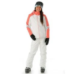 Spyder Poise GTX Jacket - Women's -Ski Equipment Discounts FW23 Spyder WomensPoiseGTXJacket White Model2