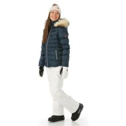 Sunice Fiona Quilted Jacket With Real Fur - Women’s 26 Sunice Fiona Quilted Jacket With Real Fur - Women’s -Ski Equipment Discounts FW23 Sunice WomensFionaJacketRealFur Midnight Model2