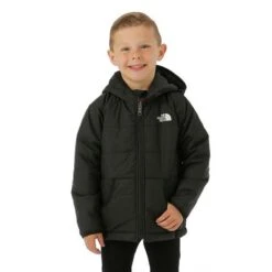 The North Face Reversible Perrito Hooded Jacket - Youth -Ski Equipment Discounts FW23 TNF KidsReversiblePerritoHoodedJacket TNFBlack Model1