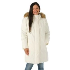 Women The North Face Arctic Parka - NF0A4R2V -Ski Equipment Discounts FW23 TNF WomensArcticParka White Model1