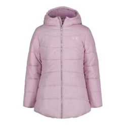 Under Armour Girls Cori Puffer Jacket - Girl's -Ski Equipment Discounts FW23 UnderArmour GirlsCoriPufferJacket PinkFog1