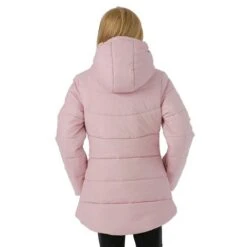 Under Armour Girls Cori Puffer Jacket - Girl's -Ski Equipment Discounts FW23 UnderArmour GirlsCoriPufferJacket PinkFog Model3