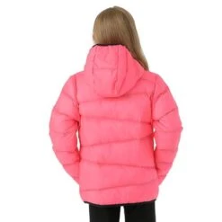 Under Armour Prime Puffer Jacket - Girl's -Ski Equipment Discounts FW23 UnderArmour GirlsPrimePufferJacket Pink Model2