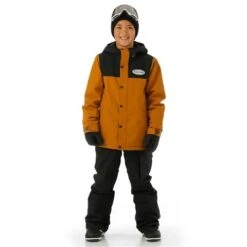 Volcom Stone .91 Ins Jacket - Boys - 2023 Model -Ski Equipment Discounts FW23 Volcom BoysStone.91InsJacket Caramel Model2