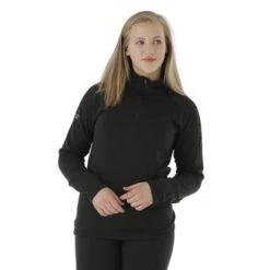Northern Ridge Polar Stretch Fleece Half Zip - Women's -Ski Equipment Discounts NRR BPP W05 BLK 46339