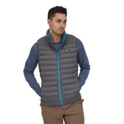 Patagonia Men's Down Sweater Vest With NetPlus - 84623 -Ski Equipment Discounts PAT 84623 forge grey model1
