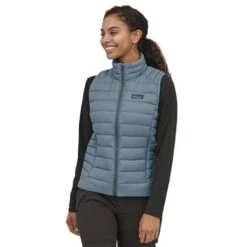 Patagonia Women's Down Sweater Vest With NetPlus - 84629 24 Patagonia Women's Down Sweater Vest With NetPlus - 84629 -Ski Equipment Discounts PAT 84629 ligh plume grey model1