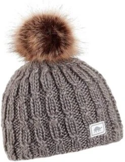 Turtle Fur Fifi Merino Wool Pom Beanie - Women's -Ski Equipment Discounts TUR 753454 grey