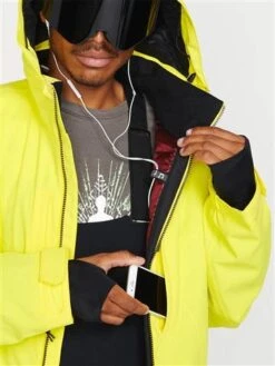 Volcom Quad Angle 2L TDS Jacket - Men's -Ski Equipment Discounts VOL G0452305 citron 4