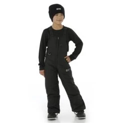Winter's Edge Avalanche Snow Bib - Kids -Ski Equipment Discounts WTR Y03 BLK 47333 full