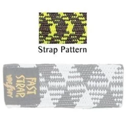 Fast Strap Wide Boy Ski Strap (2 Per Pack) -Ski Equipment Discounts black neon yellow fast strap wide boy ski strap 30974