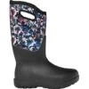 Bogs Neo - Classic Real Flowers Boot - Womens -Ski Equipment Discounts bogs realflr blkmul 2223fw
