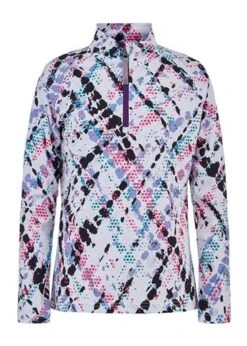 Spyder Surface Zip T-Neck - Girl's 26 Spyder Surface Zip T-Neck - Girl's -Ski Equipment Discounts fw2021 spyder girlssurfacetop impressprint